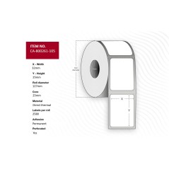 High-Quality Capture Label 32 x 25mm Core 25mm - CA-800261-105 | Durable & Reliable